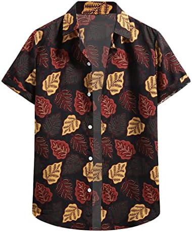 2023 Нова Мъжки Свободна Риза На цветчета С Къс Ръкав, Хавайска Риза на Цветчета, Комплект За Йога
