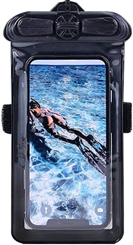 Калъф за телефон Vaxson Черно, Съвместим с водоустойчив калъф Garmin GI-106B GI106B Dry Bag [Без защитно фолио за екрана]
