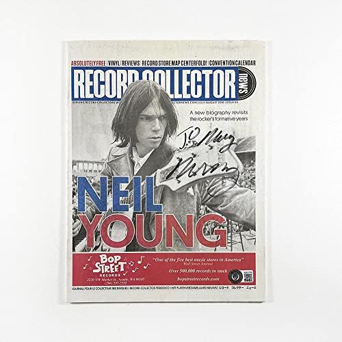 Списание Нийл Йънг подписа истински БАС Бекет COA с автограф