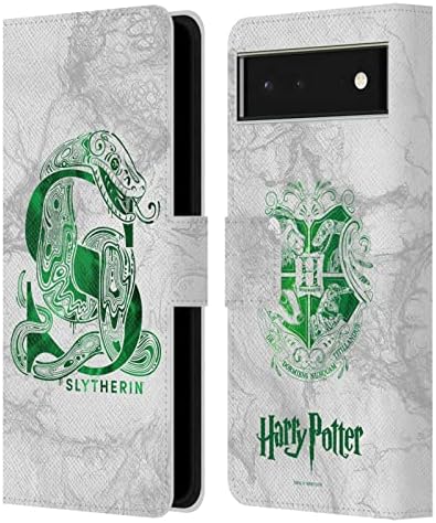Дизайн на своята практика за главата Официално Лицензиран Harry Potter Slytherin Aguamenti Deathly Смъртта IX Кожен Калъф-книжка-джобен