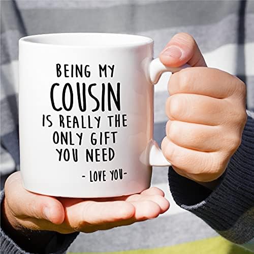Retreez Забавна чаша - да Бъде мой братовчед - наистина е единственият подарък, който на теб ти е нужен Ви Обичам Керамични