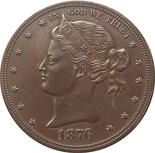 Монета Американски Орел 1876 Г., Сребърно Покритие Криптовалюта, Любима Монета, Реплика, Възпоменателна Монета, Са Подбрани