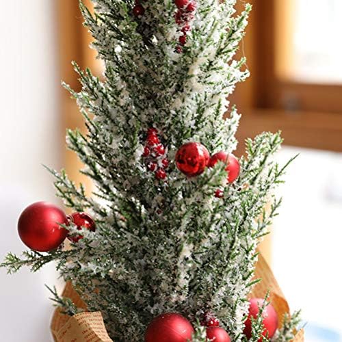 1БР Мини Коледно Дърво Декор на Ябълка и Топка на Коледна Елха Коледна Украса Начало Декор за Празнични Партита