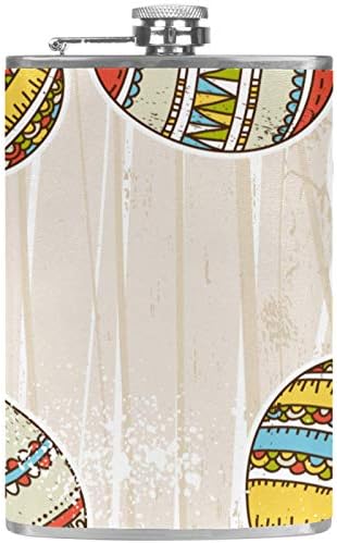 Фляжка за алкохол от Неръждаема Стомана Запечатани с Фуния 7,7 унция в Кожа Джоба една Чудесна Идея за подарък Фляжка - Яйце, с красив Дизайн