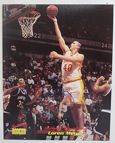 Баскетболно карта 1995 година с Автограф Лорън Майер за начинаещи 8x10 с автограф - Снимки НБА