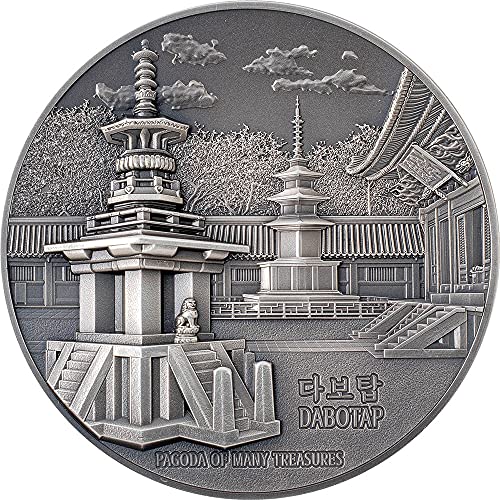 2021 Модерна Възпоменателна монета PowerCoin Dabotap Пагода Много Съкровища 3 Грама Сребърна Монета От 20$ Palau 2021