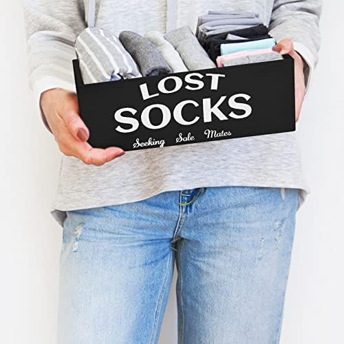 Кошница за изгубени чорапи Знак Изгубени чорапи Декор пране на фермата и Аксесоари Кошница за изгубени чорапи Декор пране