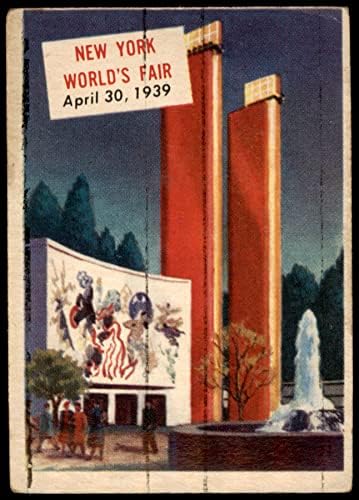 1954 Topps 137 xCOA Ню Йорк световната изложба (пощенска картичка) (да Не е с твърди черни ленти, но може да има следи