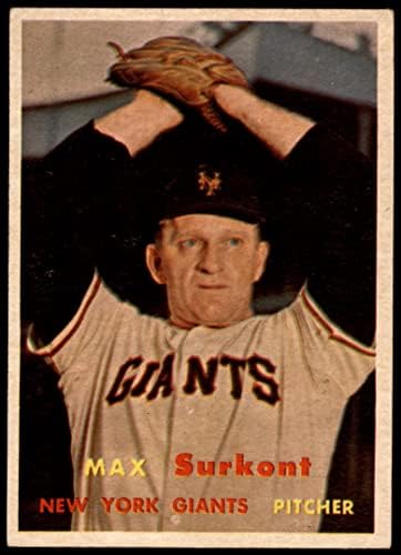 1957 Topps 310 Макс Сурконт Ню Йорк Джайентс (Бейзболна картичка) VG Джайънтс