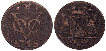 Първата в ню Йорк монета на пени, на възраст над 225 години, Мед One Duit, Издаден от Холандската Източно-Индийска компания, известна като ЛОС, Доведен НИ от Холандската У?