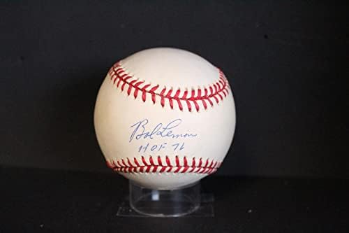 Бейзболен автограф с автограф на Боб Лемона (HOF 76) Auto PSA/DNA AM48778 - Бейзболни топки с автографи