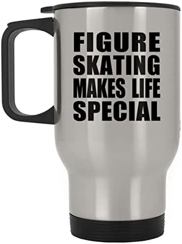 Дизайн По Ски-Прави Живота по-Специални, Сребърен Пътна Чаша 14 грама, на Изолиран Чаша от Неръждаема Стомана, Подаръци