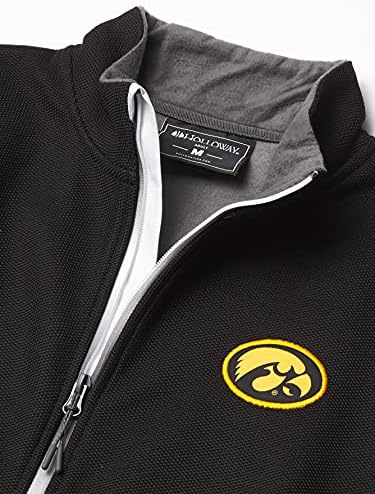 Яке Ouray Sportswear NCAA Iowa Hawkeyes Invert Яке, Среден размер, Черно-бял