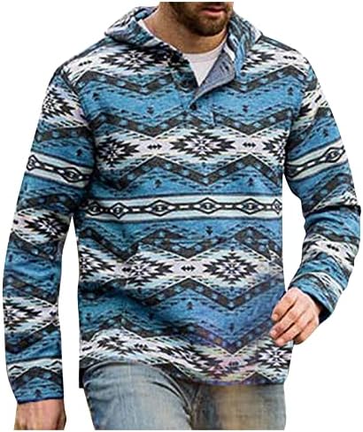 XIAXOGOOL Ацтекские Блузи За Мъже В Западен Стил, по-Големи Размери, Модерен Hoody С Дълъг Ръкав, Пуловер С Етнически Принтом, Качулки