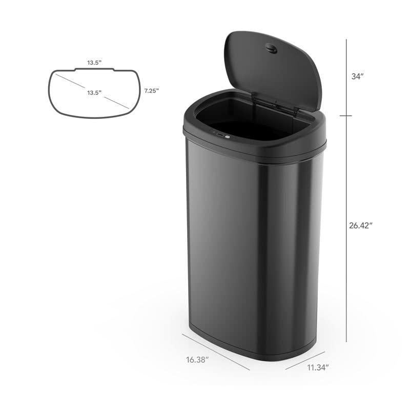 UXZDX Кухненската кофа за боклук с датчик за движение, Кофи за боклук от неръждаема стомана (Цвят: E, размер: 1)