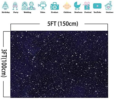 Нощното Небе Междузвездни Фонове Вселената Космическа Тема на Звездния Фон За Снимки Галактика Звезда 5x3 метра Винил