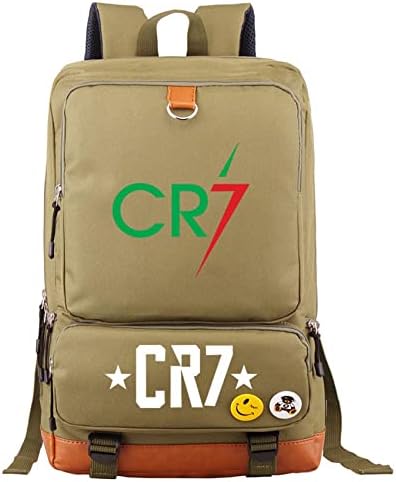 Училищен раница студенти Mayooni на Кристиано Роналдо-CR7, Здрав Платно Раница, Класическа Базова Чанта за Лаптоп за