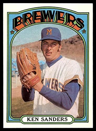 1972 Topps 391 Кен Сандърс Милуоки Брюэрз (Бейзболна картичка) Ню Йорк / MT Brewers