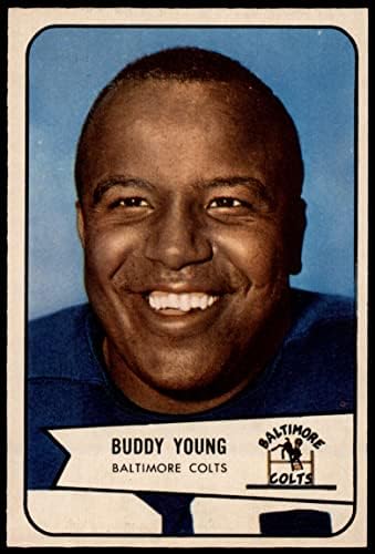 1954 Боуман 38 Бъди Йънг Балтимор Колтс (Футболна карта) EX/MT Colts
