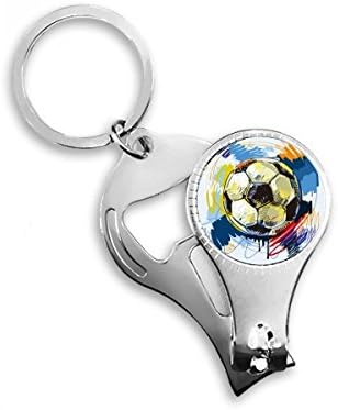 Футбол-Спорт Оцветени Ключодържател Пръстен Многофункционална Ножица За Нокти, Отварачка За Бутилки за Подарък