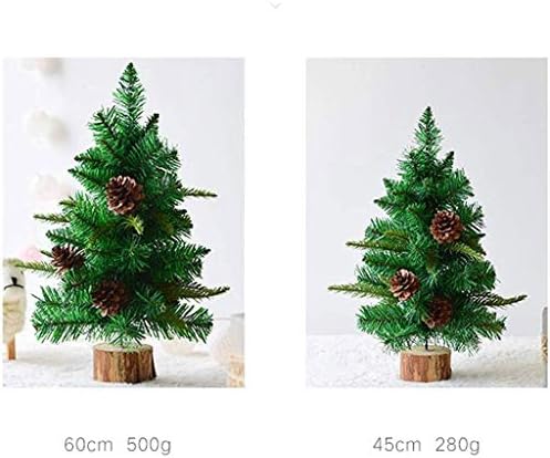 PDGJG Коледно дърво - Мини Коледно Дърво за Украса на работния плот Коледна украса (45 см, 60 см) (Размер: 60 см)