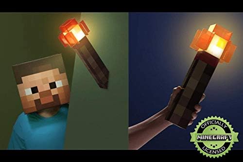 Minecraft Играчки Редстоун Факел 12,6 Инча Led Лампа|USB Акумулаторна батерия за нощни лампи, Cosplay Костюм, Ролева Игра