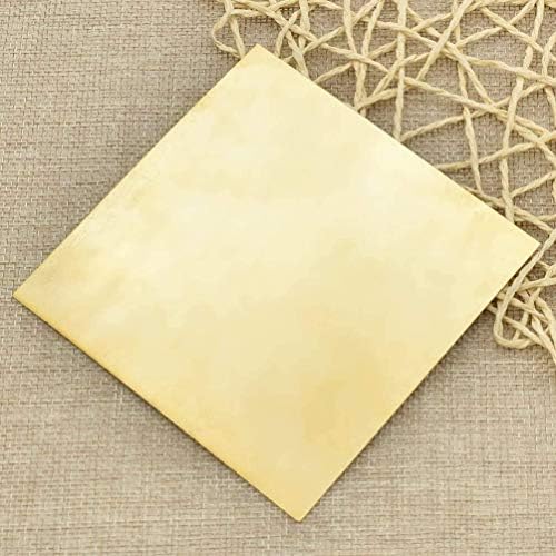 ZHENGYYUU Латунная плоча от меден лист, метална плоча от месинг фолио Cu, популярни дебели материали за покриви и непромокаеми
