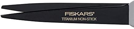 8-Инчови Универсални Ножици Fiskars и 1541301001 Ножици с мека дръжка от Титан с незалепващо покритие, Дължина 8 см, нарязани на 3 1/10 инча