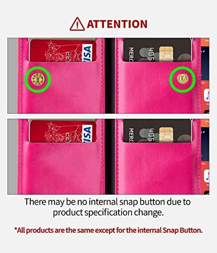 Кожен калъф-портфейл Goospery Mansoor Galaxy S9 (2018 г.), двустранен държач за карти [9 слотове за карти, 2 джоба за пари] Защитно флип-надолу делото-том - ярко-розов