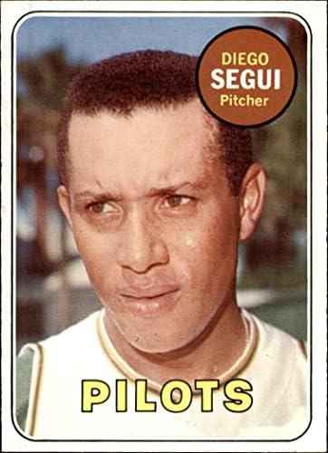 1969 Topps 511 от Diego Segui Сиатъл Пилотс (Бейзболна картичка) (Диего и Облекчаване на жълти букви) Пилотите NM