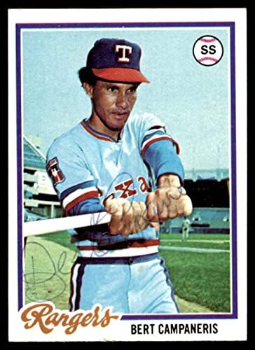 1978 Topps # 260 Бърт Кампанерис Тексас Рейнджърс (Бейзболна картичка) Автограф Рейнджърс