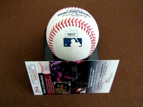 Роки Колавито 1965 1.000 Филдинг% Индианс Янкис Автографированный Бейзбол Jsa - Бейзболни топки с автографи