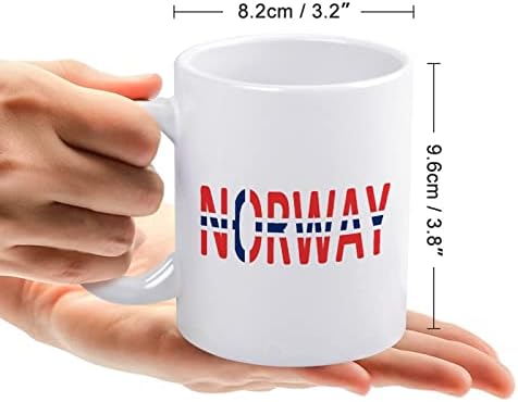 Чаша с Принтом Хартата на Норвегия, Кафе в Чаша, Керамична Чаша за Чай, Забавен Подарък с Логото за Офис, Дом, Жени,