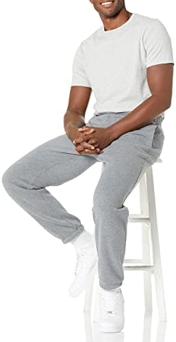 Мъжки флисовые спортни панталони Важното, със затворена дъното (на разположение в големи и високи цвята)