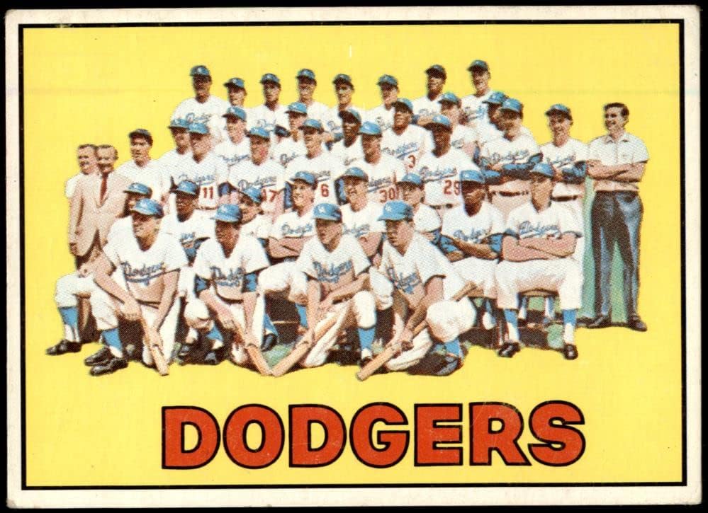 1967 Topps # 503 Доджърс Отбор Лос Анджелис Доджърс (Бейзбол карта) VG+ Доджърс