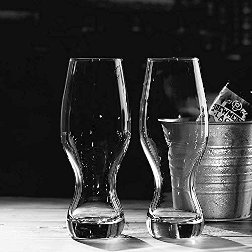 Бирени чаши LUXU ИПП (комплект от 4), чаши Бира Pilsner на 16 унции, чаши за бира на бара, чаши за пиене, без съдържание