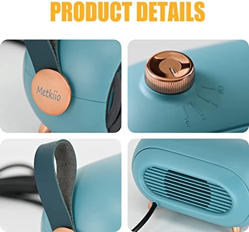 Нагревател METKIIO Space Heater – Преносим мини-нагревател за дома и офиса – Энергоэффективный Малък бойлер със защита