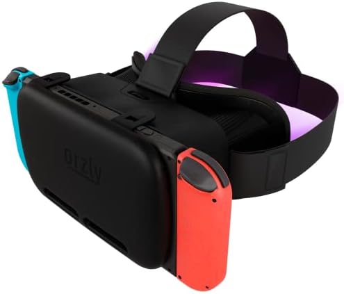 Слушалки Orzly VR, разработена за OLED-конзола Nintendo Switch & Switch с регулируем обектив за игри, виртуална реалност