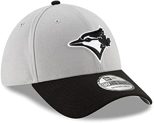 Класически сиво-Черна 39-тридесетгодишната шапка на екипа на New Era Toronto Blue Jays