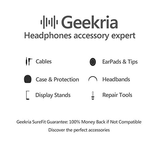 Слушалки GEEKRIA Type-C, кабел за бързо зарядно устройство в тъканната оплетке, съвместим с честота устройства Marshall