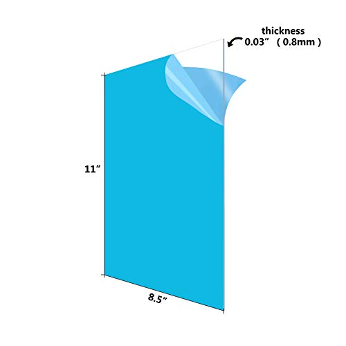 Ailuka 2 Опаковката прозрачен пластмасов лист с размери 8,5x11 инча дебелина 0,03 инча; Устойчиви на унищожаване, е подходящ