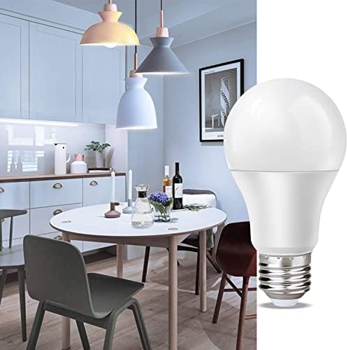 (Пакет от 6) Led лампа A60 капацитет 9 W (еквивалент на 60 W), Дневен бял 6500 К, Цокъл E27, led лампа без регулиране