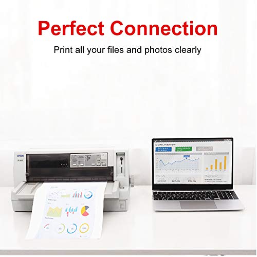 Кабел за принтер 3 метра, USB-кабел за принтер Високоскоростен USB 2.0 щепсела от A до щепсела тип B Кабел за принтера и скенера, съвместим с HP, Canon, Epson, Dell, Brother, Lexmark, Xerox, Samsung