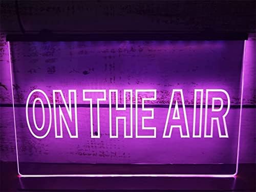 Неонова реклама с DVTEL On The Air, която симулира Led лампи, Светещи Букви, Знак, Акрилна Лента, Неон Декоративни светлини,
