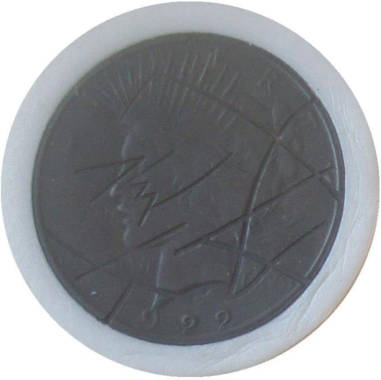 Сребърен Долар монета Драскотина една Черна и една Бяла монета от чуждестранен филм Диаметър 38,1 мм