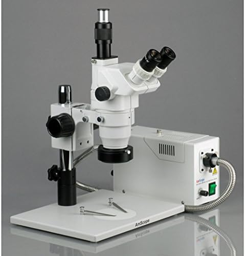 AmScope ZM-1TZ3 - ЗА професионално тринокулярного стереомикроскопа с увеличение, окуляры EW10x, увеличение 2x-90x, обектив