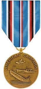 МЕДАЛИТЕ НА АМЕРИКА EST. Медал на Американската кампания 1976 г. (ACM) в реален размер